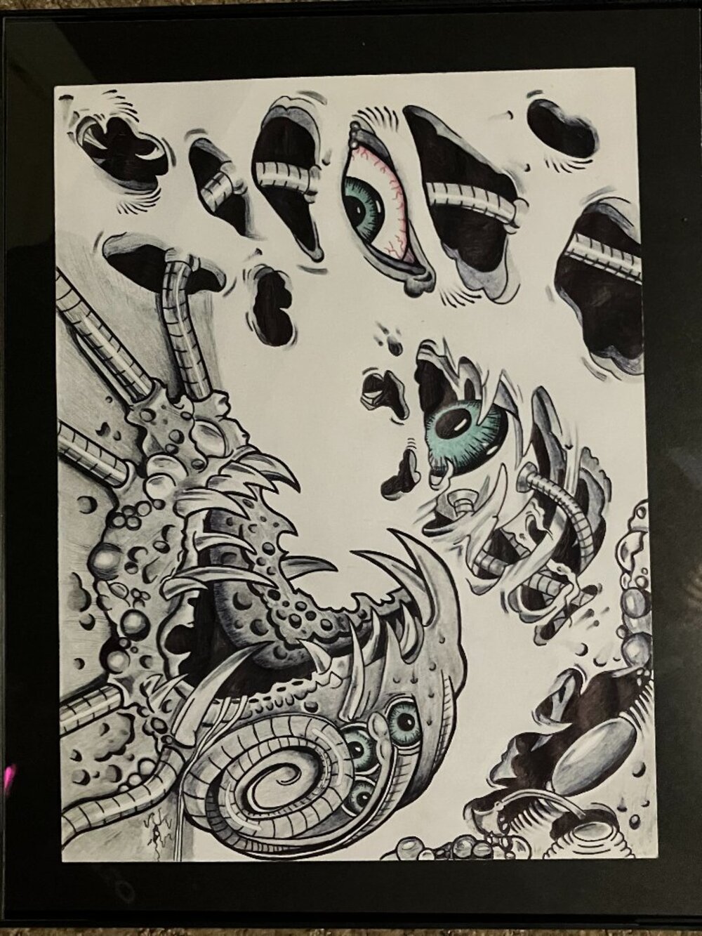 Bio-Mechanical Creature (Framed)